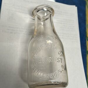 Centerburg Ohio One Pint Bottle